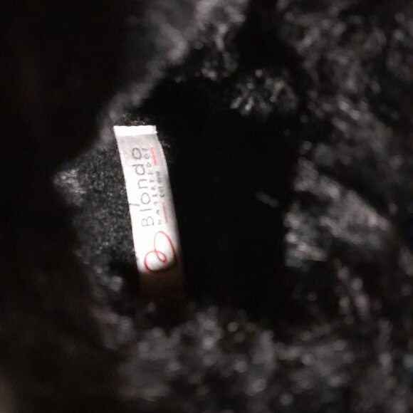 Waterproof Blondo Anabel Women's Cow Suede & Faux Fur Black Sparkly Ankle Boots - Picture 7 of 9